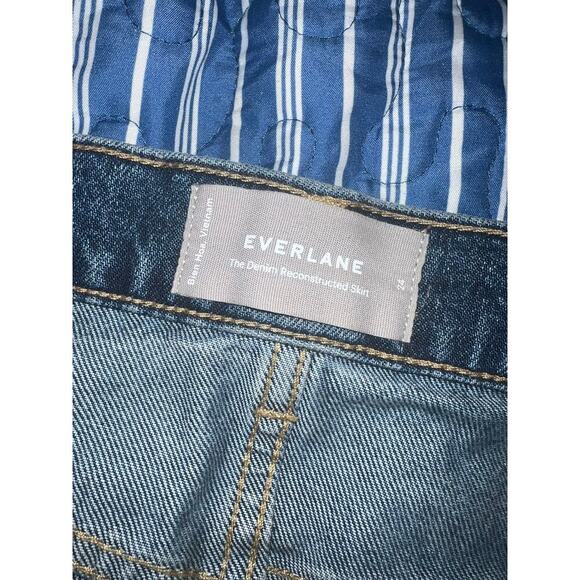 Everlane the reconstructed denim skirt size 24 (0) - Picture 7 of 8